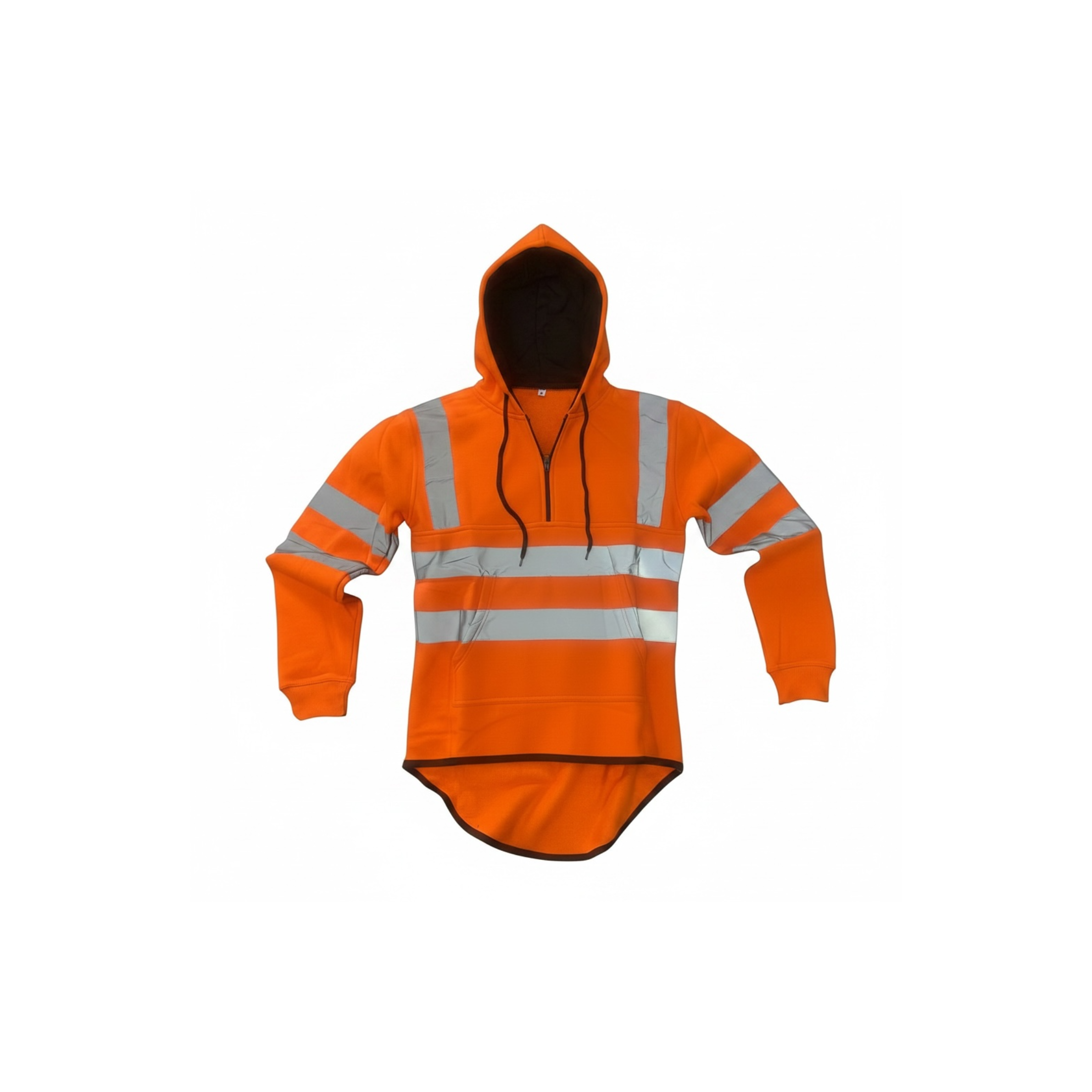 Welsh Shearing Long Back Hoodie Hi-Vis with Half Zip *NO LOGO*