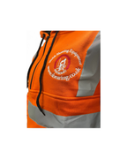Welsh Shearing Long Back Hoodie Hi-Vis with Half Zip