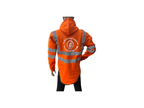Welsh Shearing Long Back Hoodie Hi-Vis with Half Zip