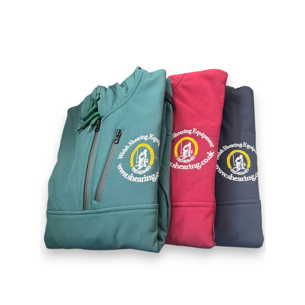 Welsh Shearing Soft Shell Long Back Hoodie - 1/4 Zip