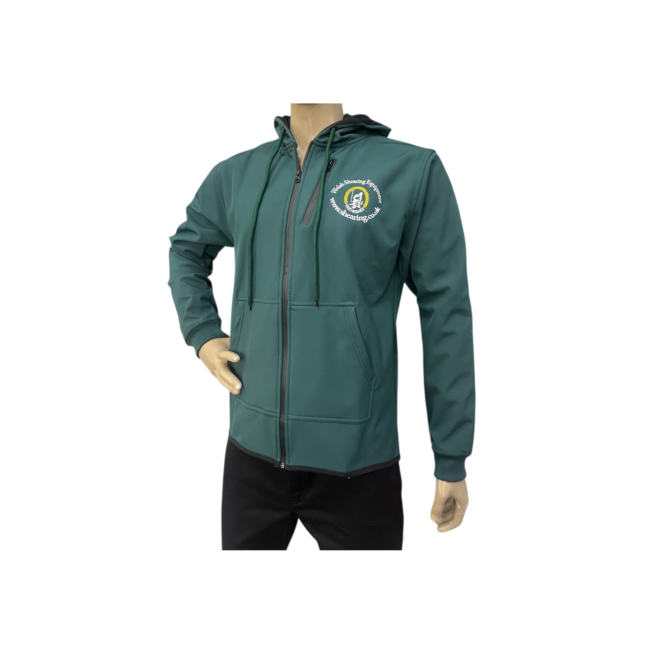 Welsh Shearing Soft Shell Long Back Hoodie - Full Zip