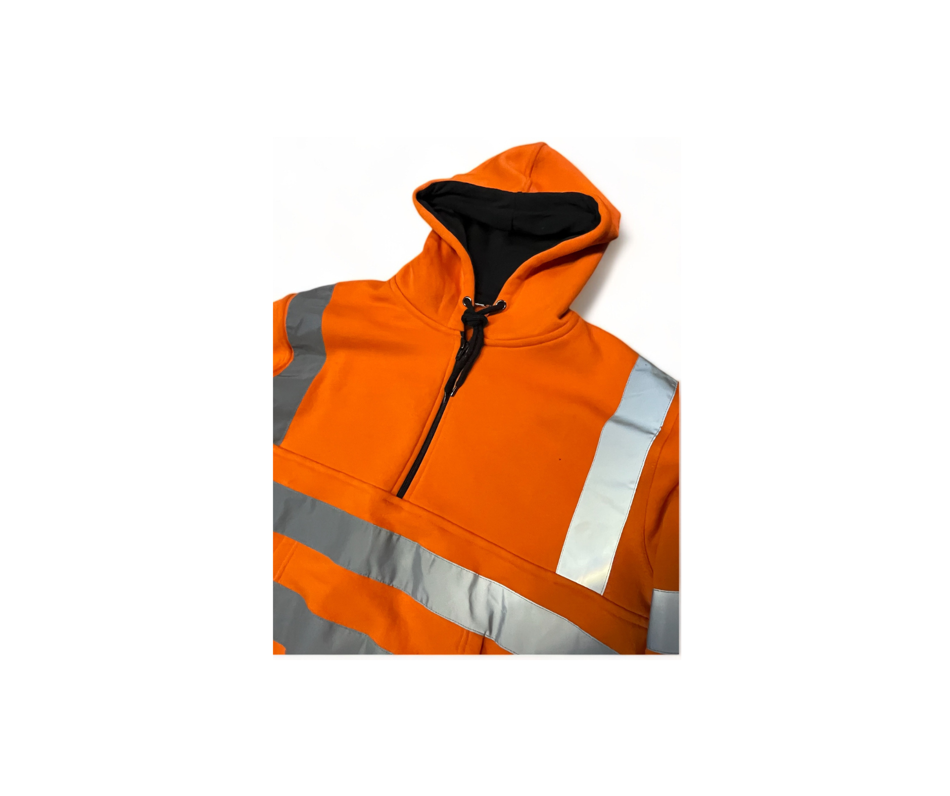 Welsh Shearing Long Back Hoodie Hi-Vis with Half Zip *NO LOGO*