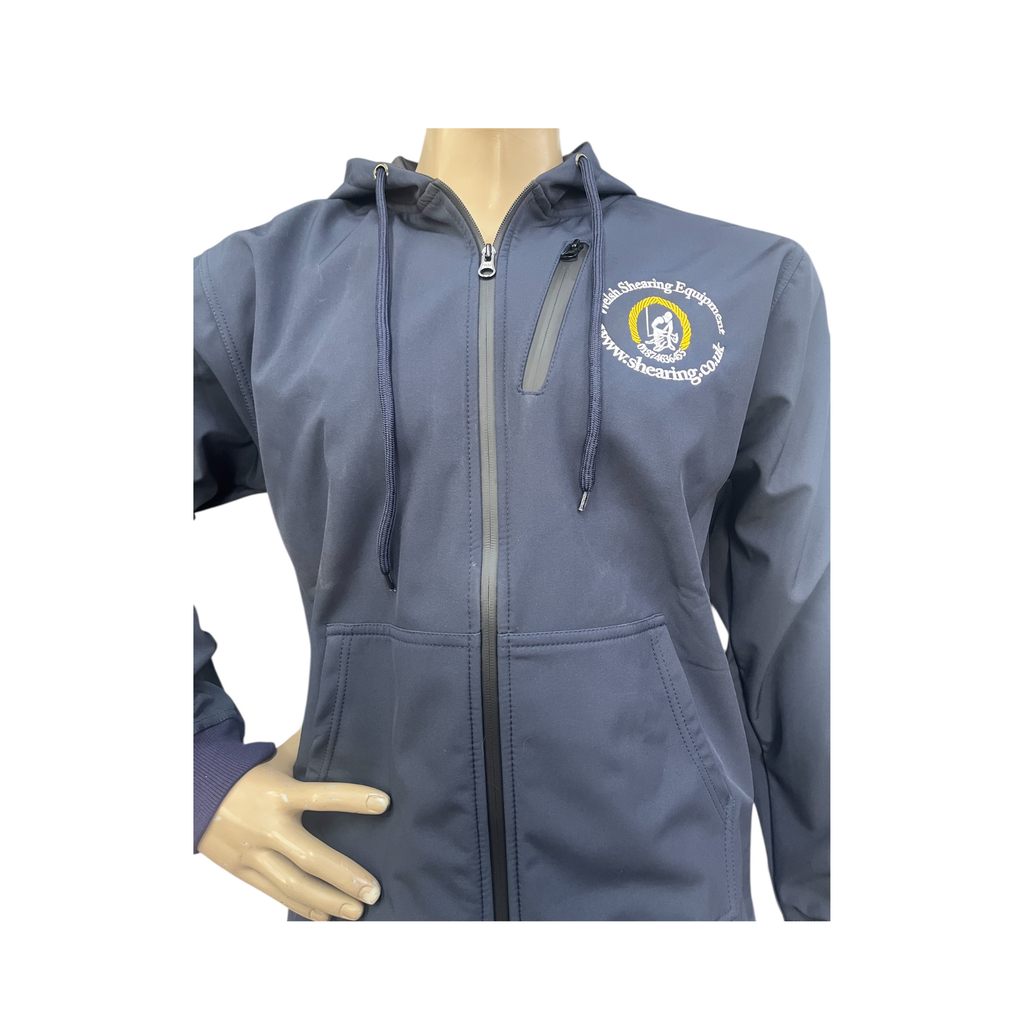Welsh Shearing Soft Shell Long Back Hoodie - Full Zip